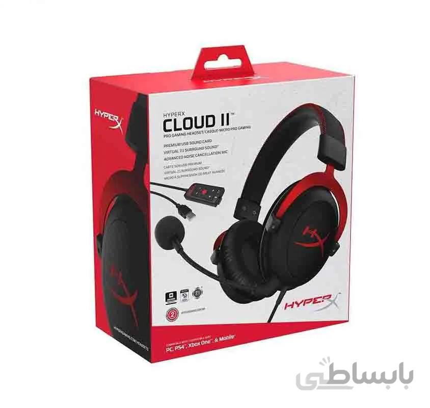 هدست گیمینگ HyperX Cloud II ا HyperX Cloud II - Gaming Headset, 7.1 Surround Sound