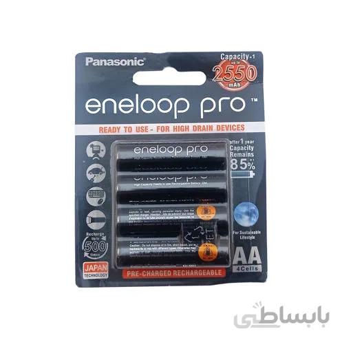 باتری قلمی قابل شارژ پاناسونیک مدل Eneloop Pro بسته 4 عددی