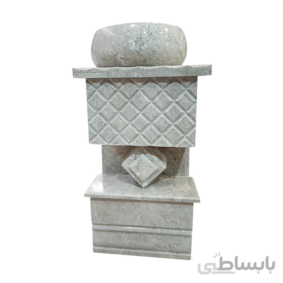روشویی سنگی مدل تک پایه دیپلمات