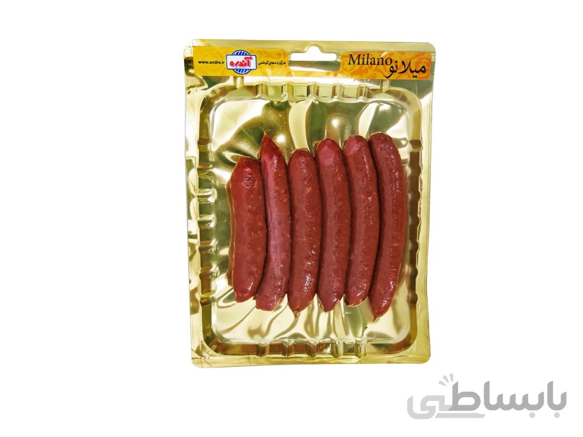 میلانو 90% گوشت قرمز و مرغ 300 گرمی آندره بسته 10عددی ا MILANO