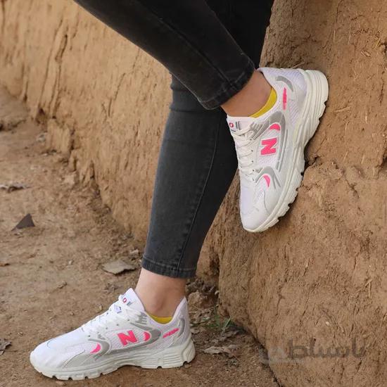 نیو بالانس شاتر سفید صورتی