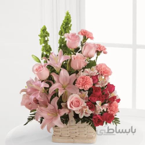 سبد گل رز و لیلیوم شماره ۲۲۶