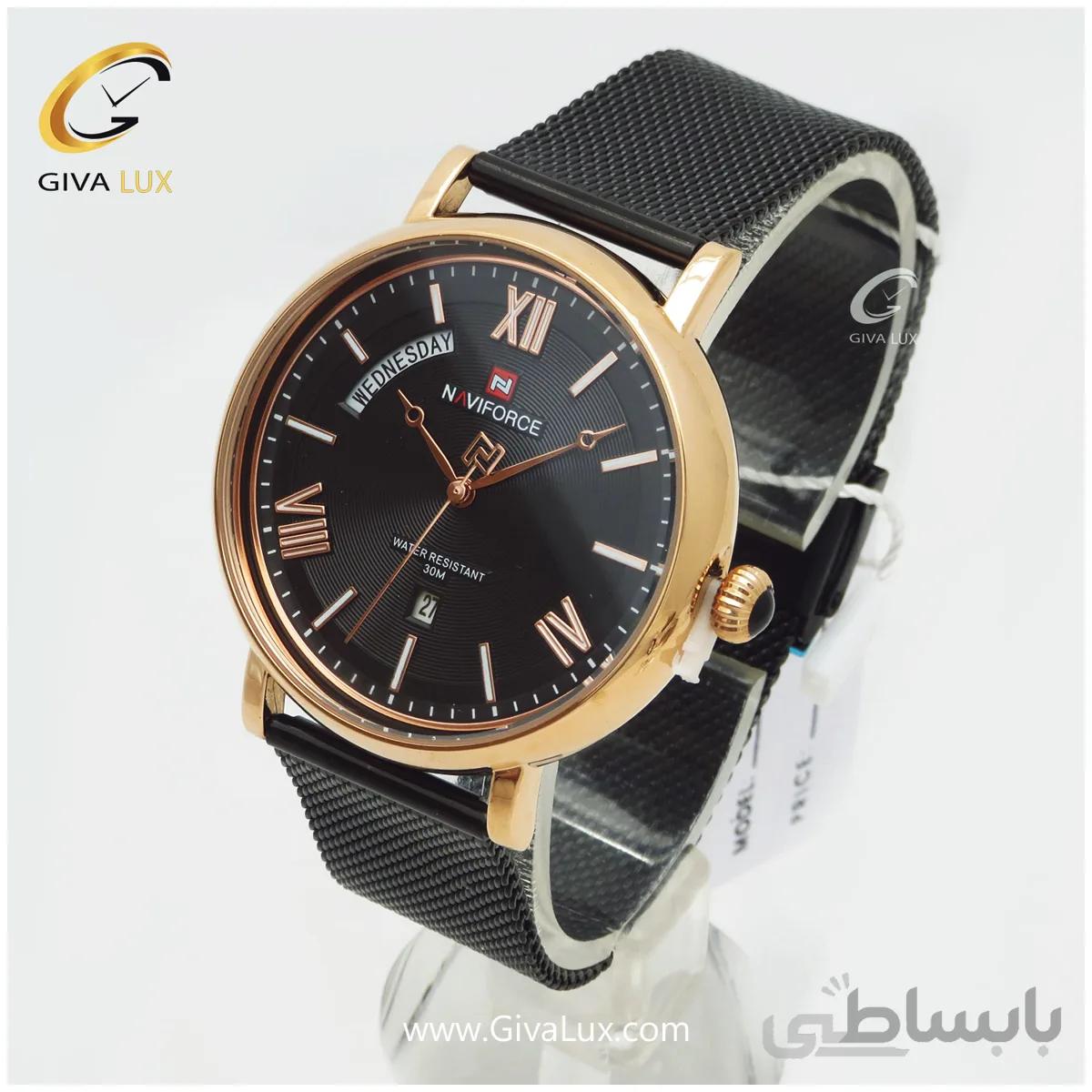 ساعت مچی ناوی فورس NAVIFORCE مدل NF3006M رنگ مشکی
