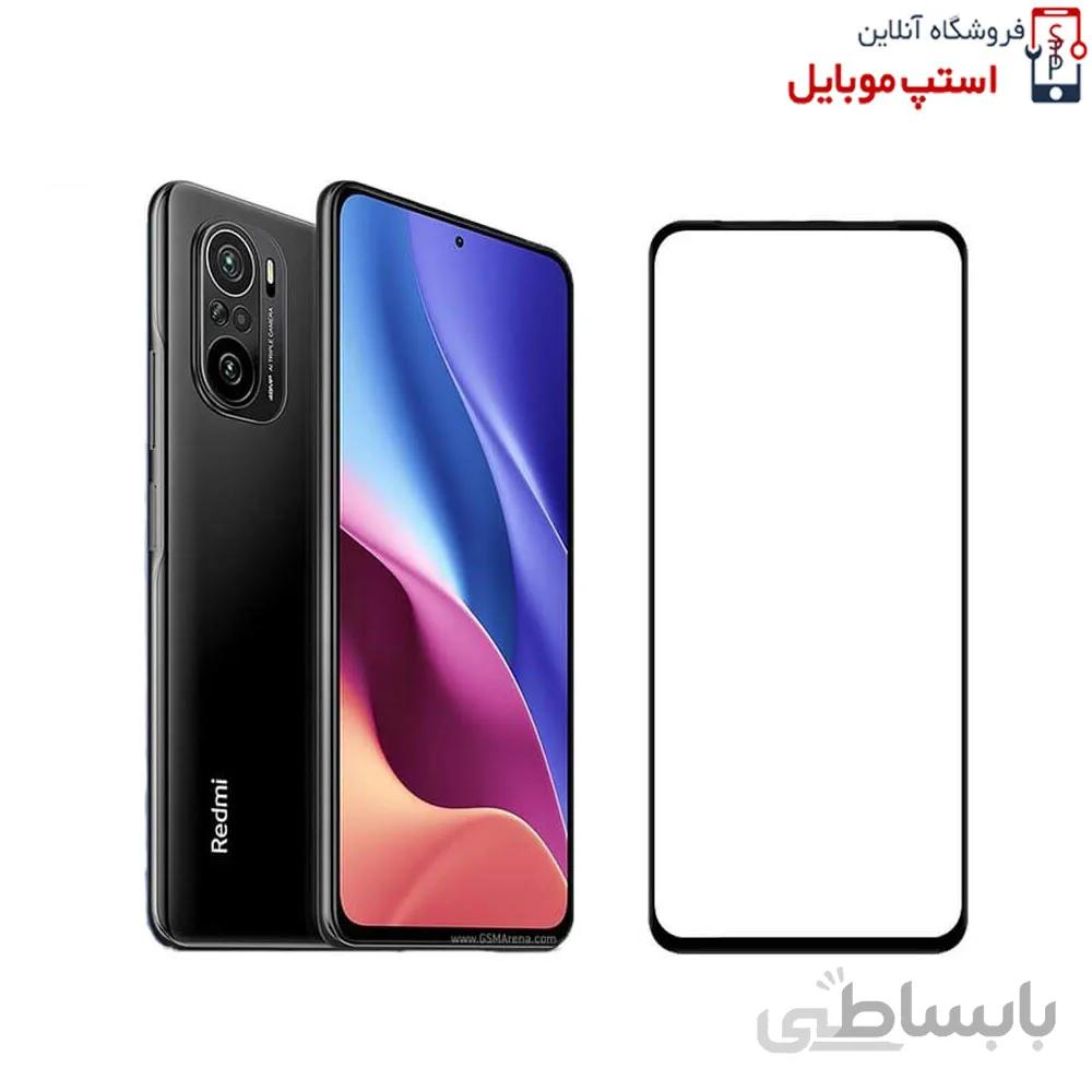 گلس شیائومی Poco F3 مدل شیشه ای فول تمام صفحه