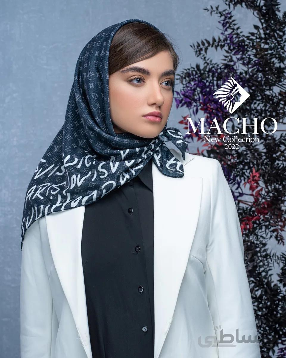 روسری مینی نخی ژاکارد ماچو 2792