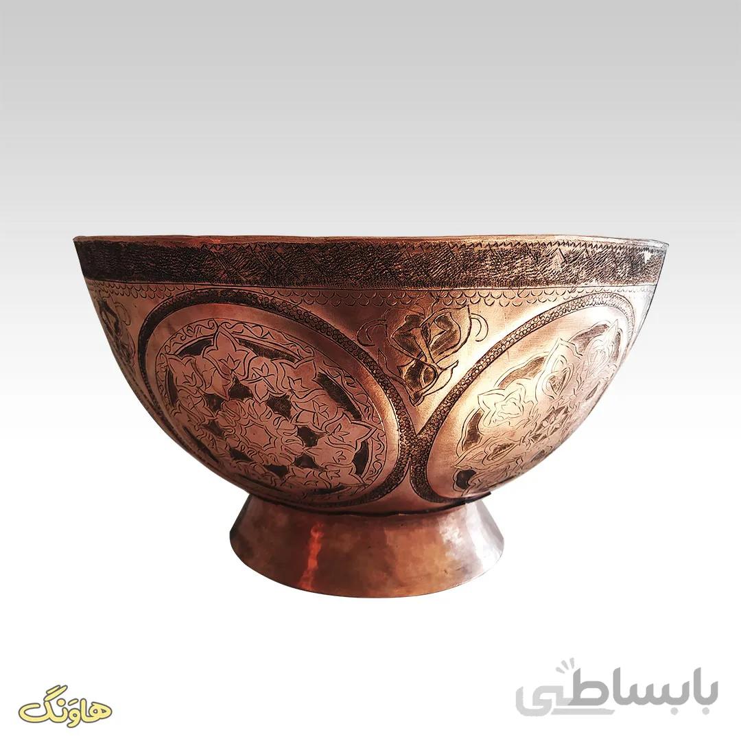 کاسه میوه خوری مسی کد K006