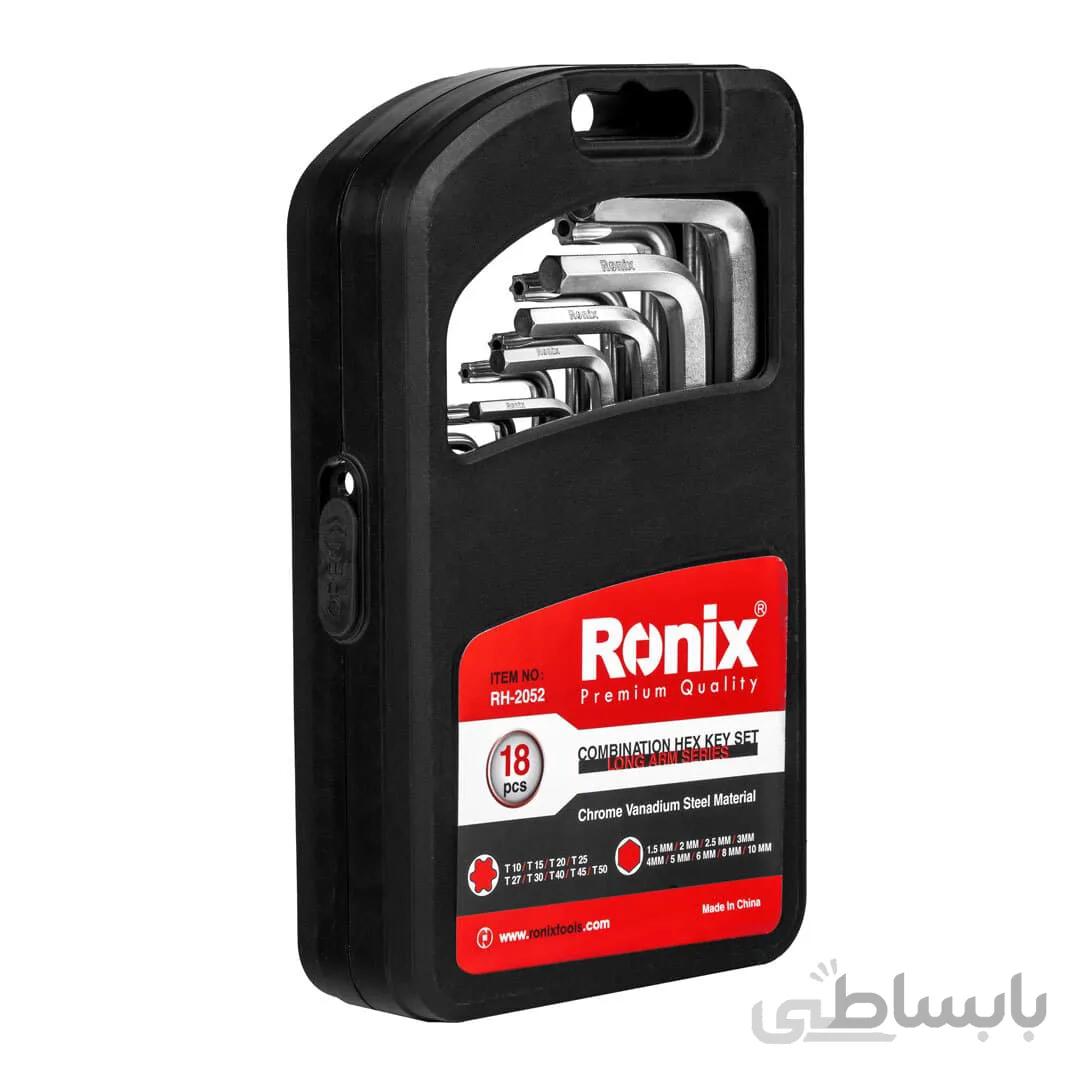 مجموعه 18 عددی آچار آلن RH-2052 رونیکس