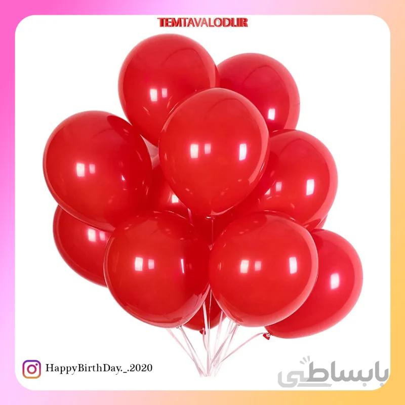 بادکنک ساده قرمز