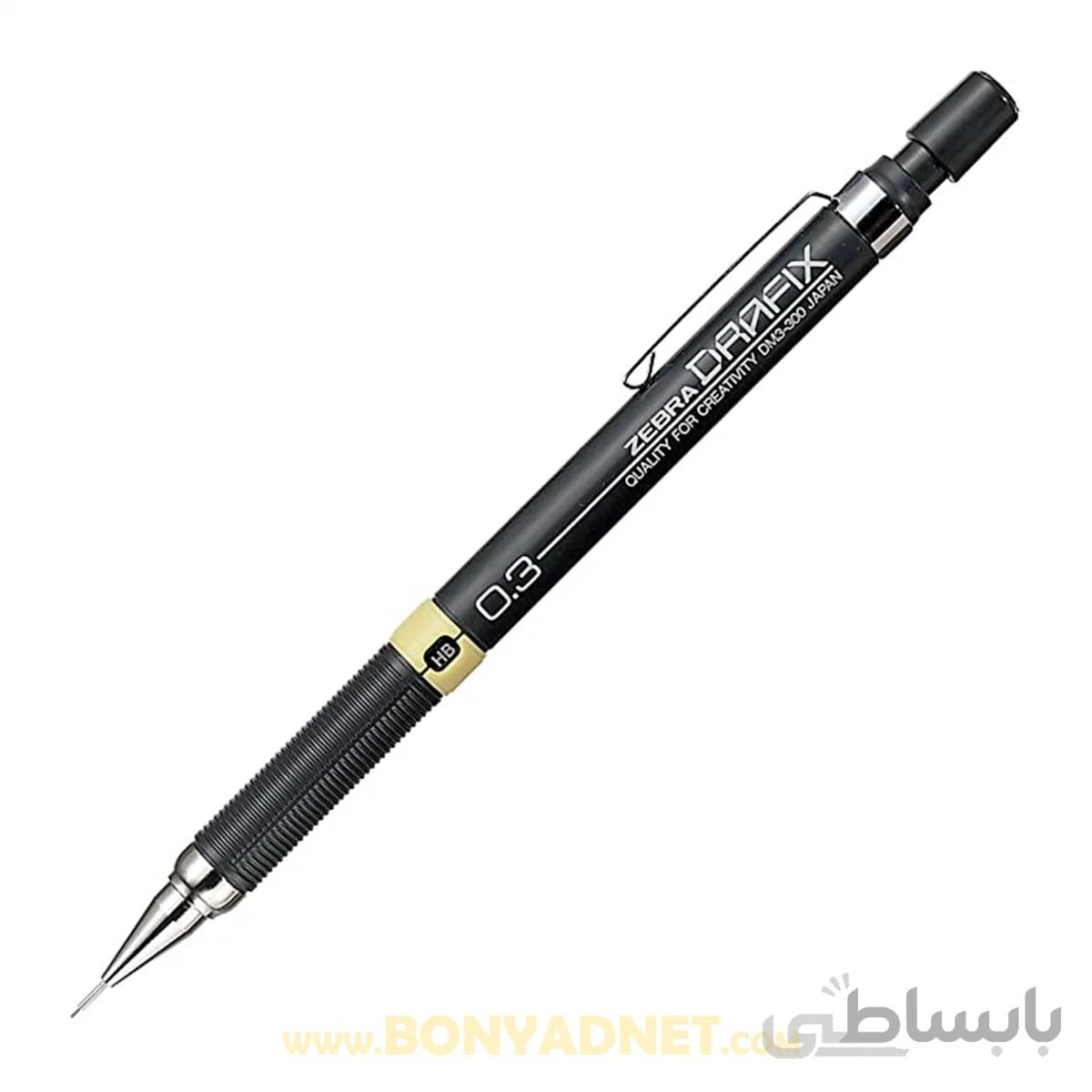 مداد نوکی 0.3 میلی متری ZEBRA مدل Drafix DM3-300 متناسب با شابلون طلایی