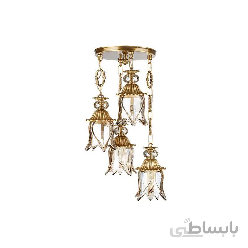 چراغ آویز 4 شعله چشمه نور مدل C2750/4A