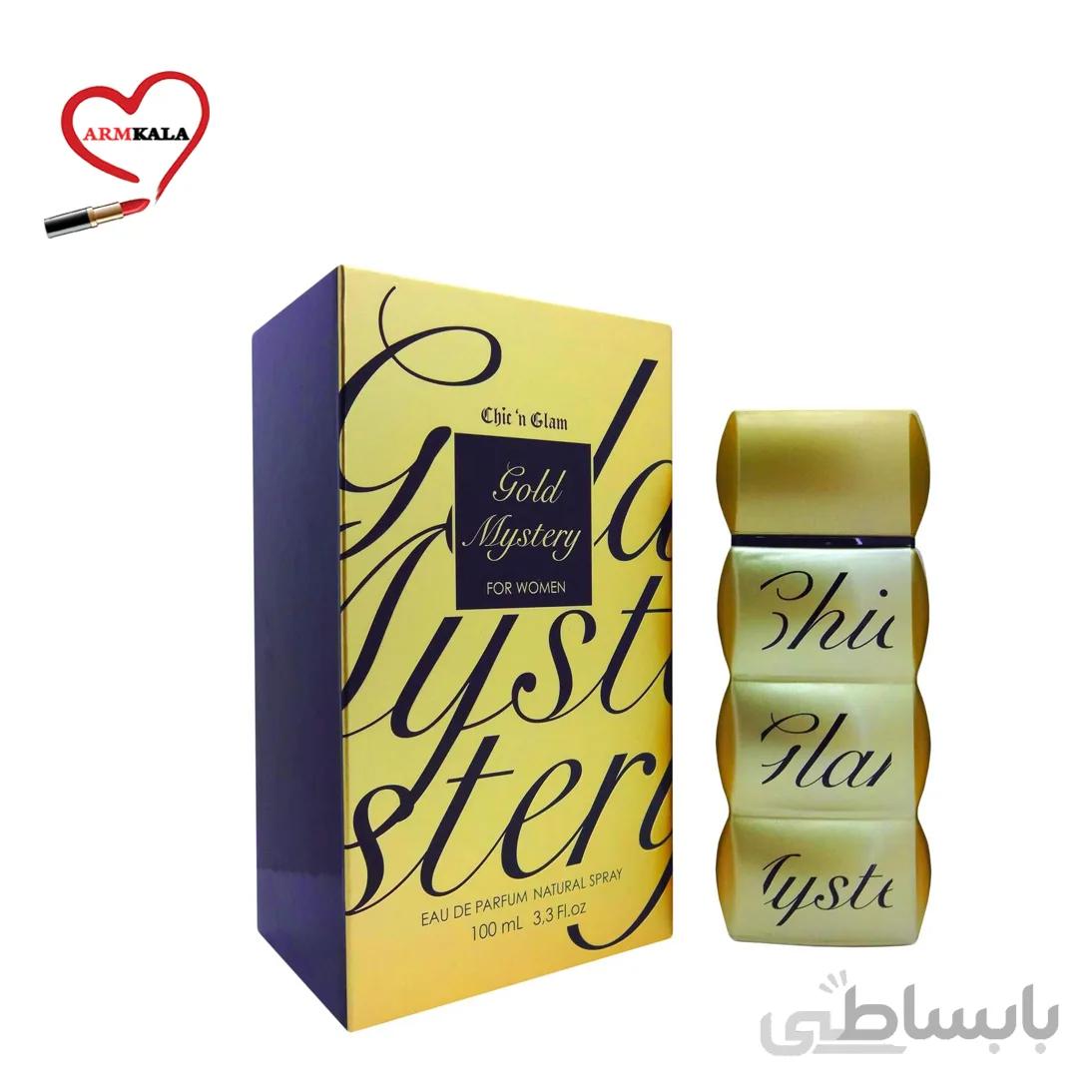 ادوپرفیوم زنانه chic ‘n glam مدل gold mystery