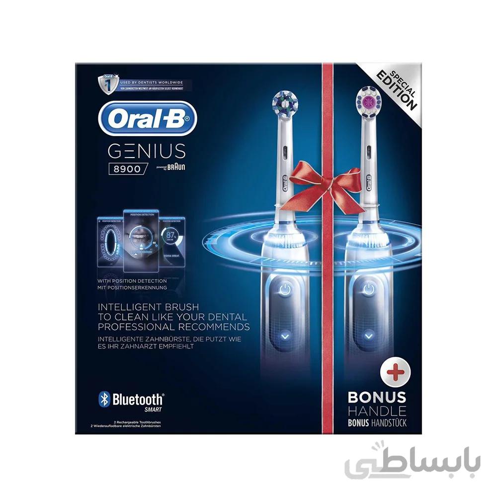 مسواک برقی اورال بی مدل Genius 8900 رنگ سفید