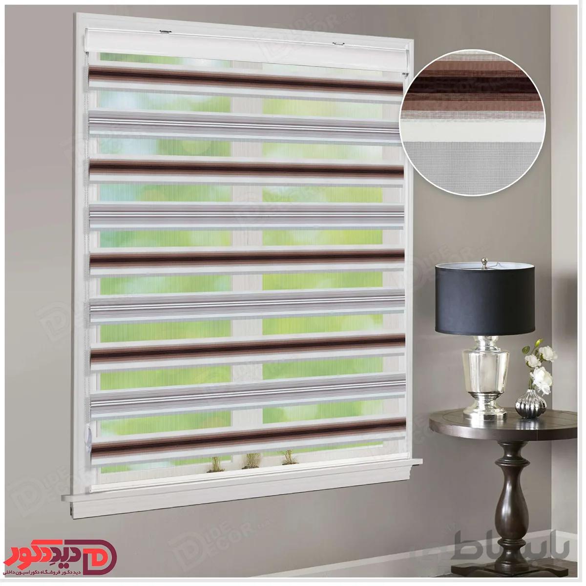 پرده زبرا مدل خط دار کد TM-05