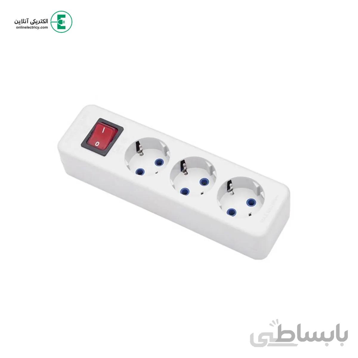 سه راهی ارتدار با کلید با کابل 1/8 متری پارت الکتریک