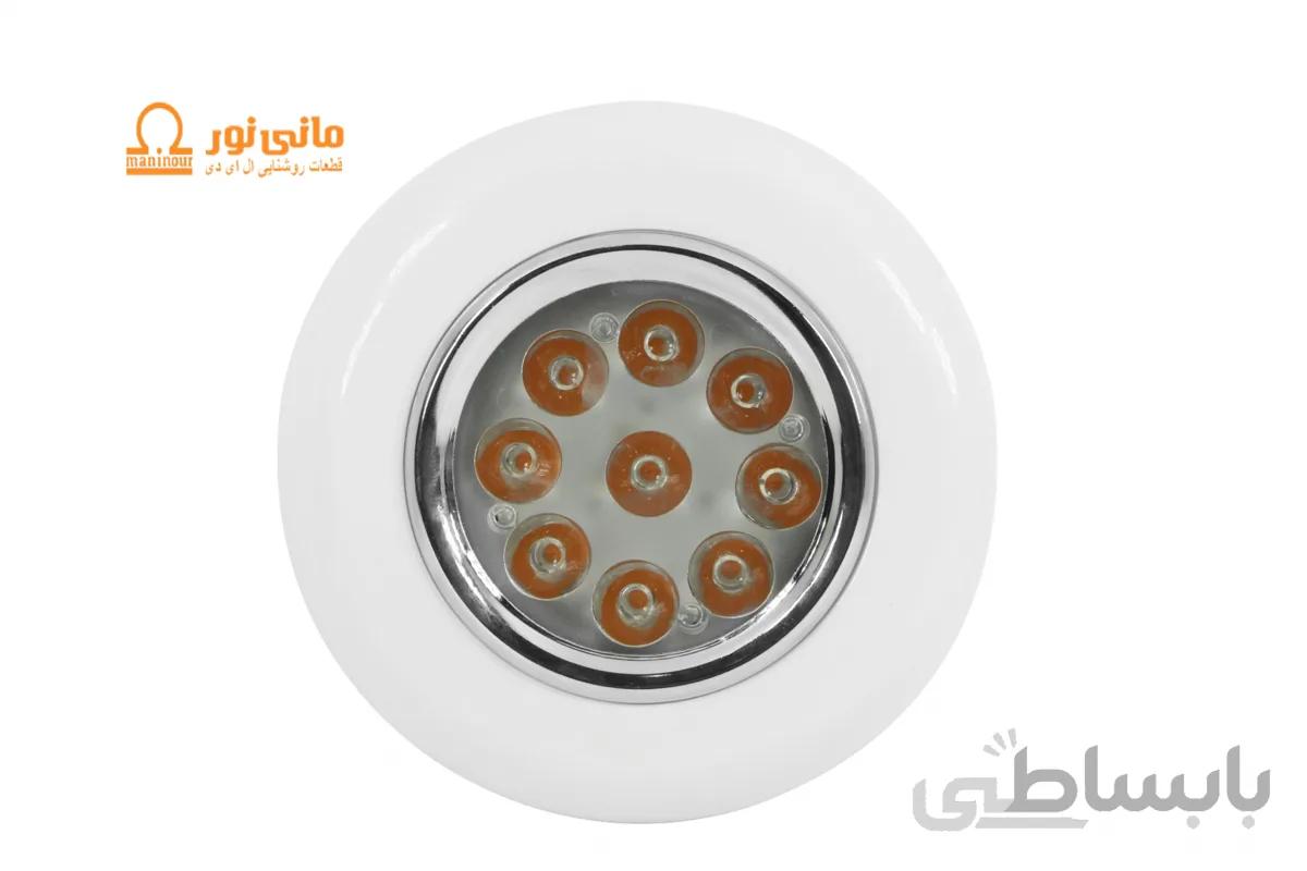 چراغ روکار سقفی 9 وات گرد رشدگیاه