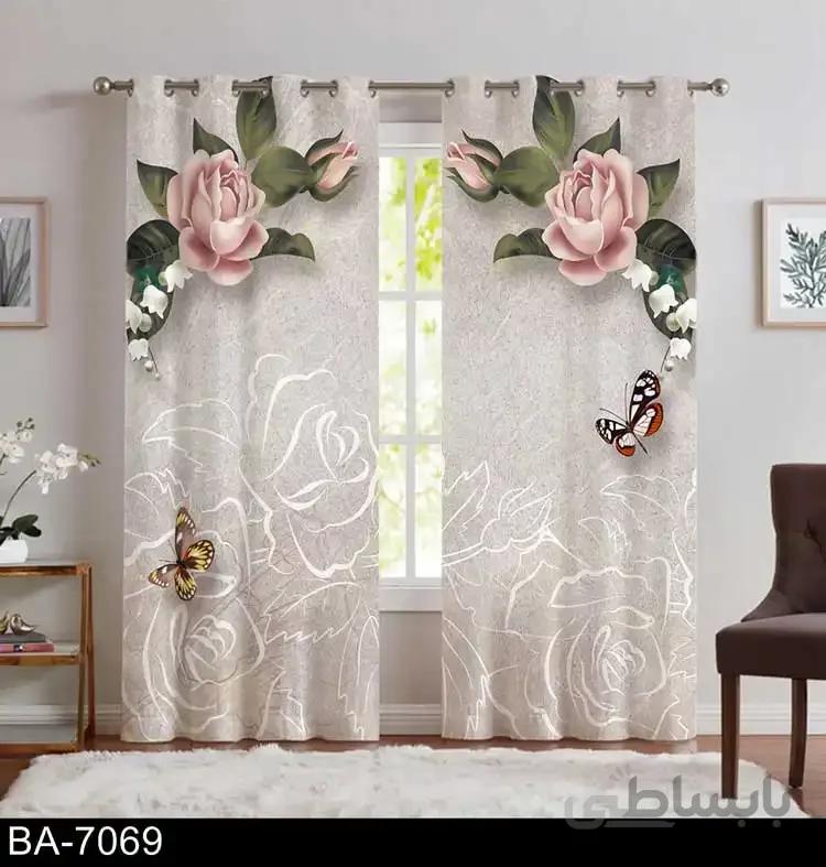 پرده پذیرایی گل BA-7069