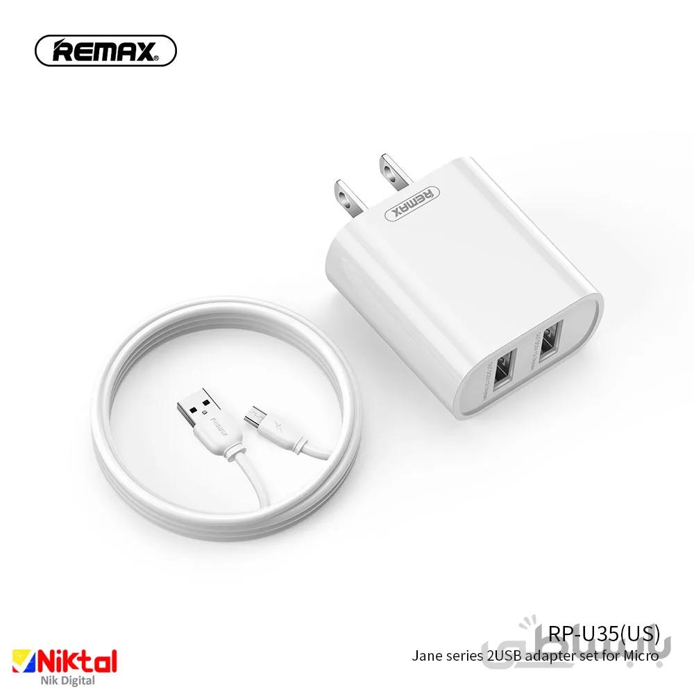 Remax Charger RP-U35 US Micro USB شارژر ریمکس