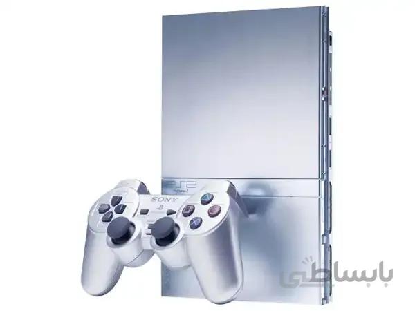 کنسول بازی پلی استیشن 2 اسلیم نقره ای (PlayStation 2)