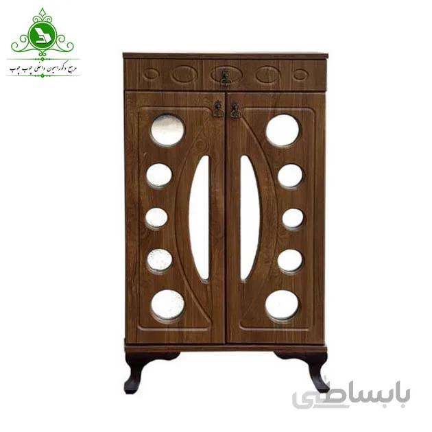 جاکفشی مدل دو درب زنجیری آینه دار