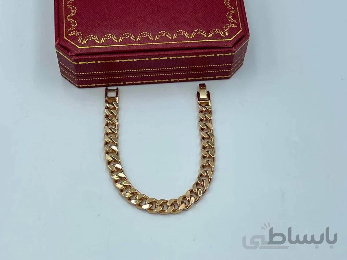 دستبند کارتیر ساده با قفل کتابی
