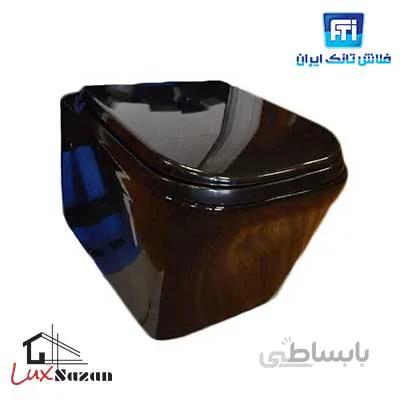 توالت فرنگی وال هنگ مدل ویرپول مشکی فلاشتانک ایران ( FTI )