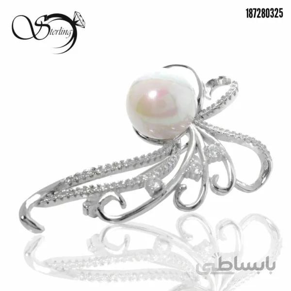 گل سینه نقره زنانه کد:۲۶۴۳