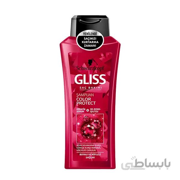 شامپو مو شوارزکوف گلیس Color protect حجم 525 میلی لیتر