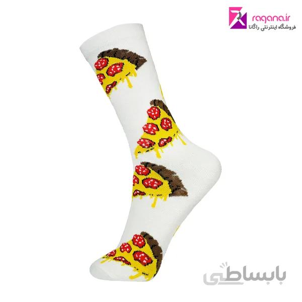 جوراب زنانه chetic طرح پیتزا کد RG C887