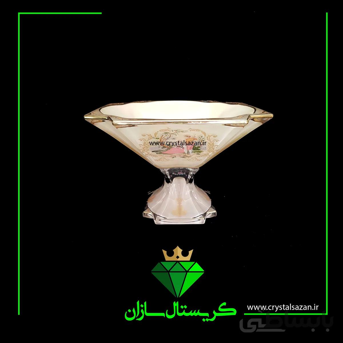میوه خوری مدل نیترو طرح رومنس شیری رنگ کریستال سازان کد M1247