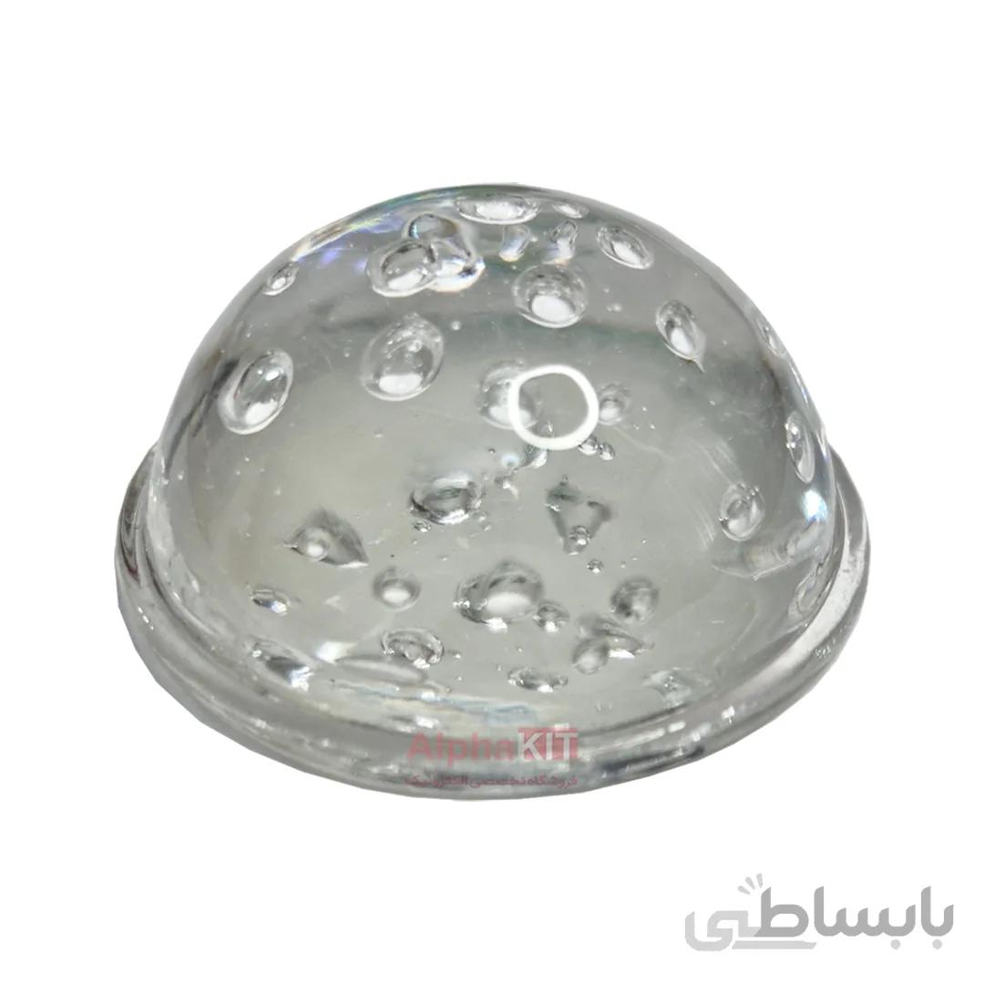 لنز محدب پروژکتور ال ای دی شیشه ای قطر 50 میلیمتر