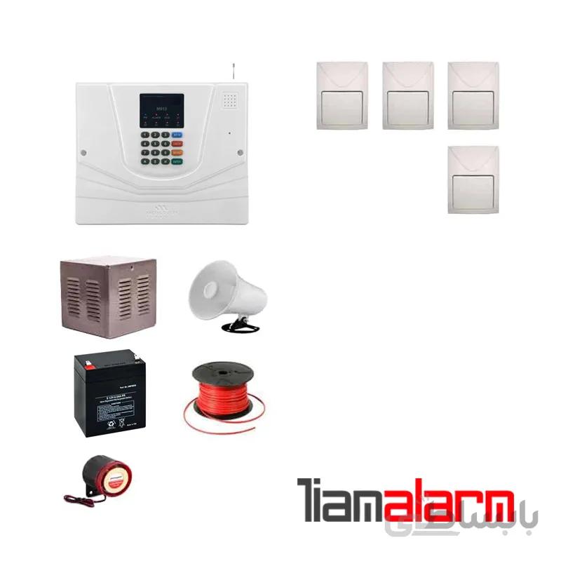 پکیج دزدگیر اماکن با سیم مدل مستر سیم کارتی و تلفنی m930f4