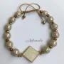 دستبند مدل لوزی ا almond bracelet