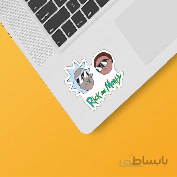 استیکر لپ تاپ طرح ۱۰ Rick&Morty
