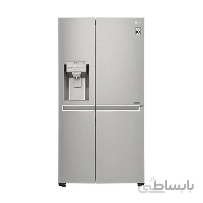 یخچال ال جی ساید بای ساید GR-J337 بنتلی 34 فوت یخساز دور این دور ا LG GR-J337 Refrigerator Bentlee Side By Side Door In Door 34 Foot