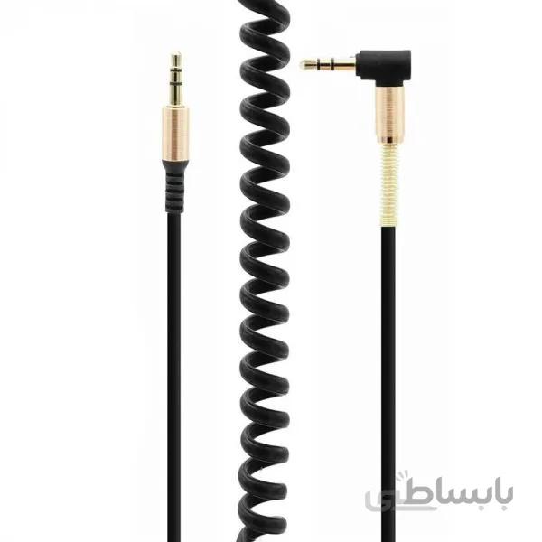 کابل فنری TSCO TC 86 AUX 2m یکسر L ا TSCO TC 86 AUX 2m Cable