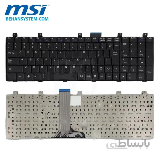 کیبورد لپ تاپ MSI مدل X610