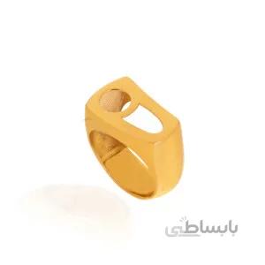 انگشتر طلا طرح ه نیمانی کد CR518