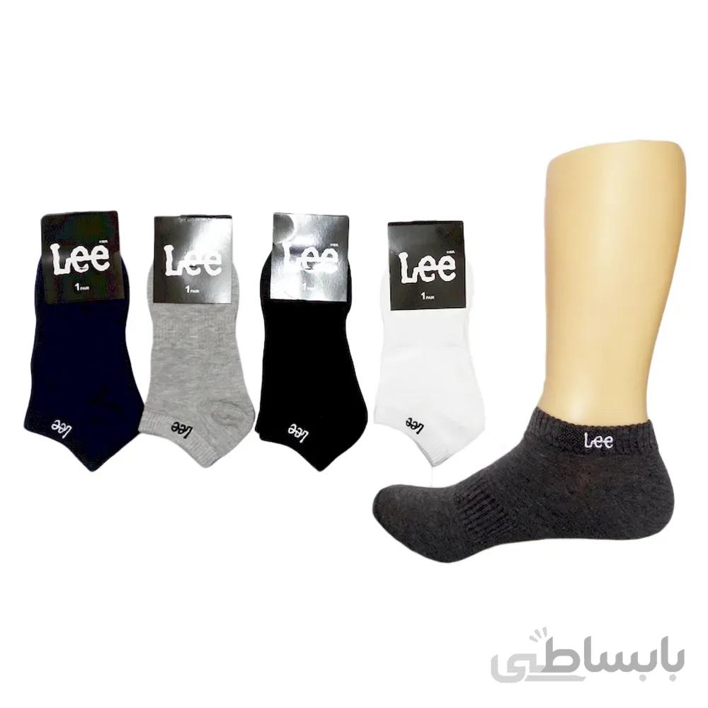 جوراب مچی زنانه Funny socks طرح گلدوزی Lee
