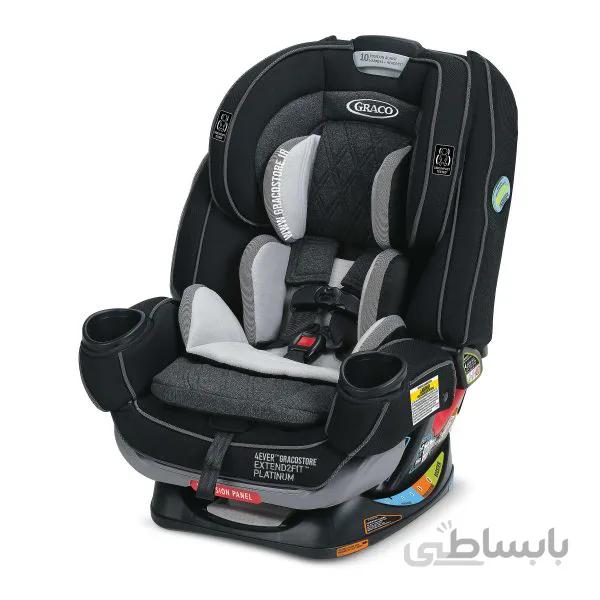 صندلی ماشین گراکو مدل 4Ever Extend2Fit Platinum Shale ا Graco 4Ever Extend2Fit Platinum 4-in-1 Car Seat - Shale™