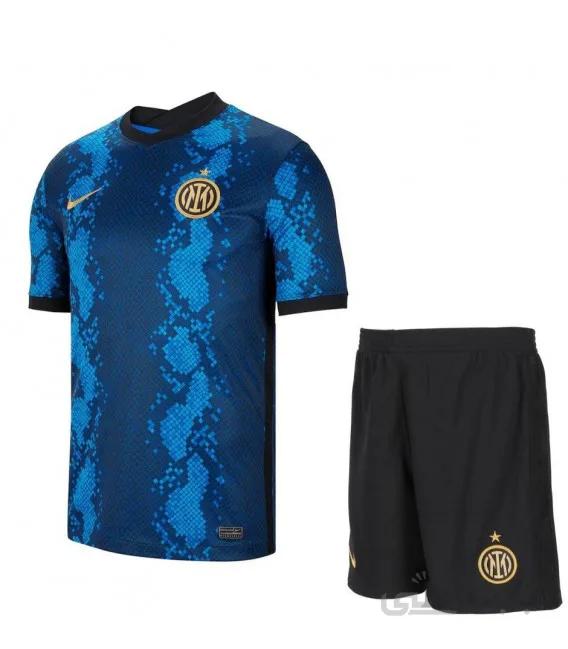 کیت هواداری کامل اول اینتر میلان Inter Milan 2021-22 Home Soccer Jersey Kit Shirt Short