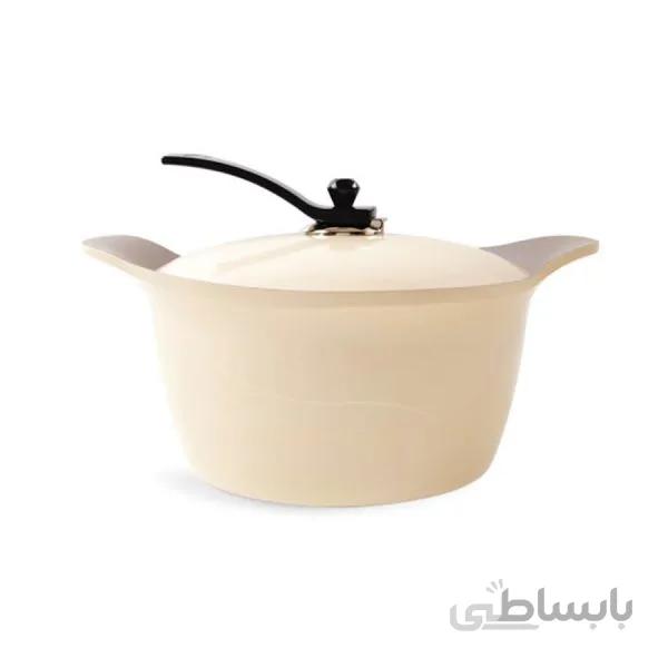 قابلمه سرامیک ۲۰ سانت کرم عرشیا مدل C622-1921