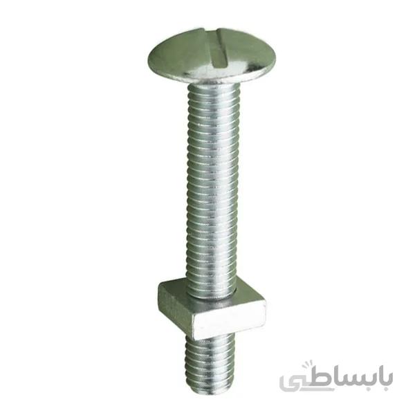 پیچ و مهره آلومینیوم مدل BPM1/4-75 بسته 10 عدد