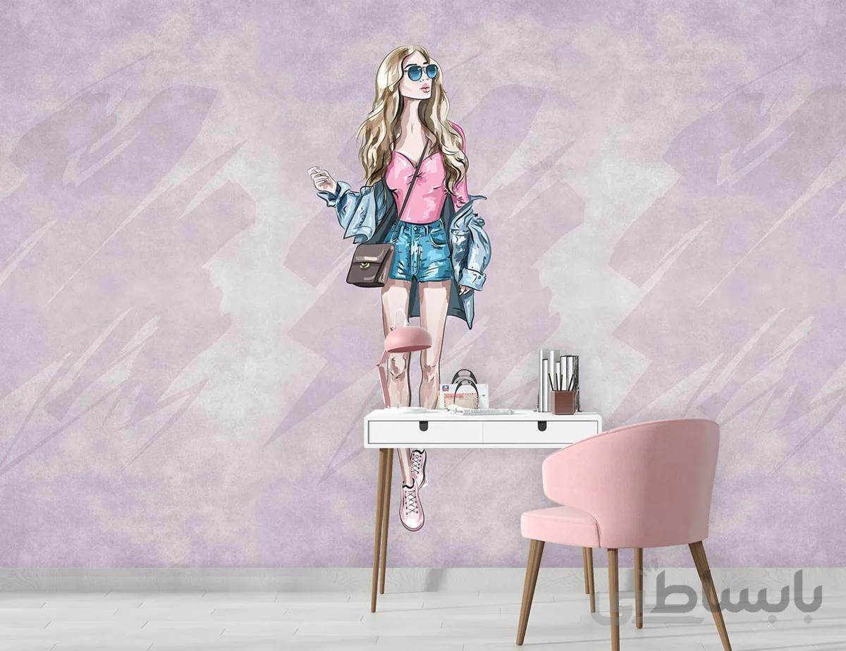 پوستر دیواری دخترانه فشن W10048700
