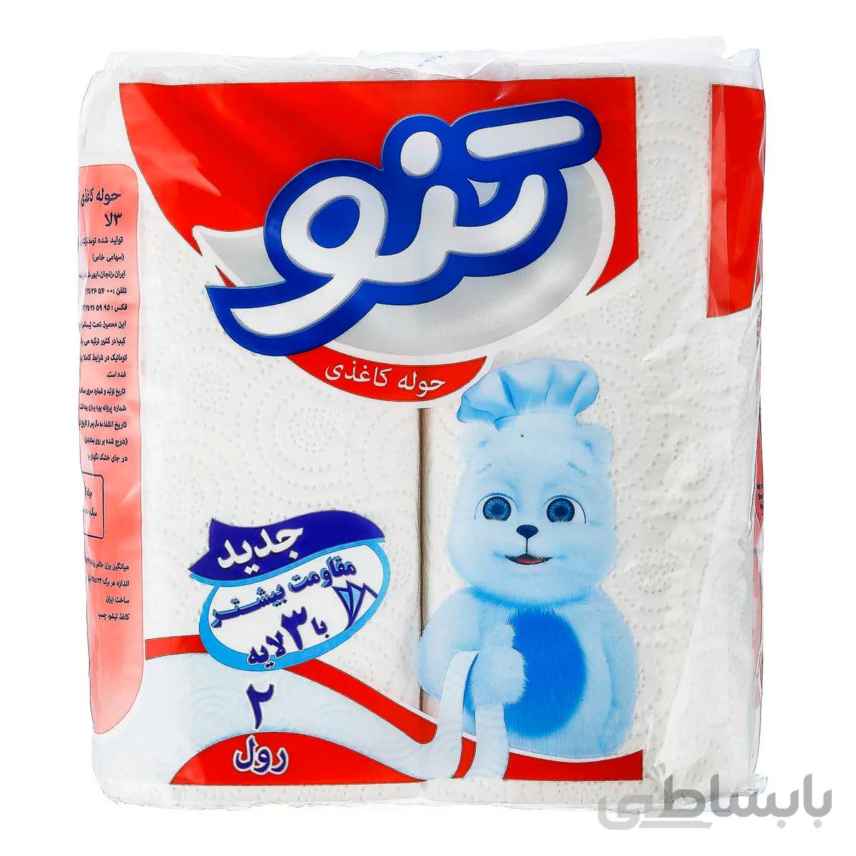 دستمال حوله تنو بسته 2رولی