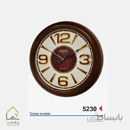 ساعت دیواری گرد اعداد بزرگ 5230