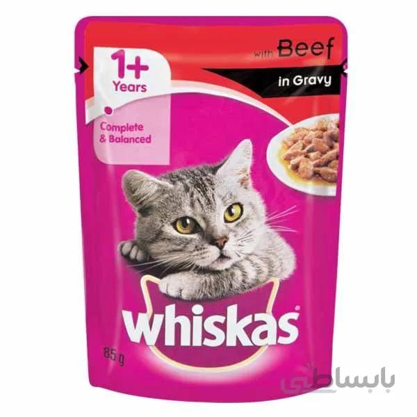 پوچ گربه ویسکاس گوشت 85 گرمی