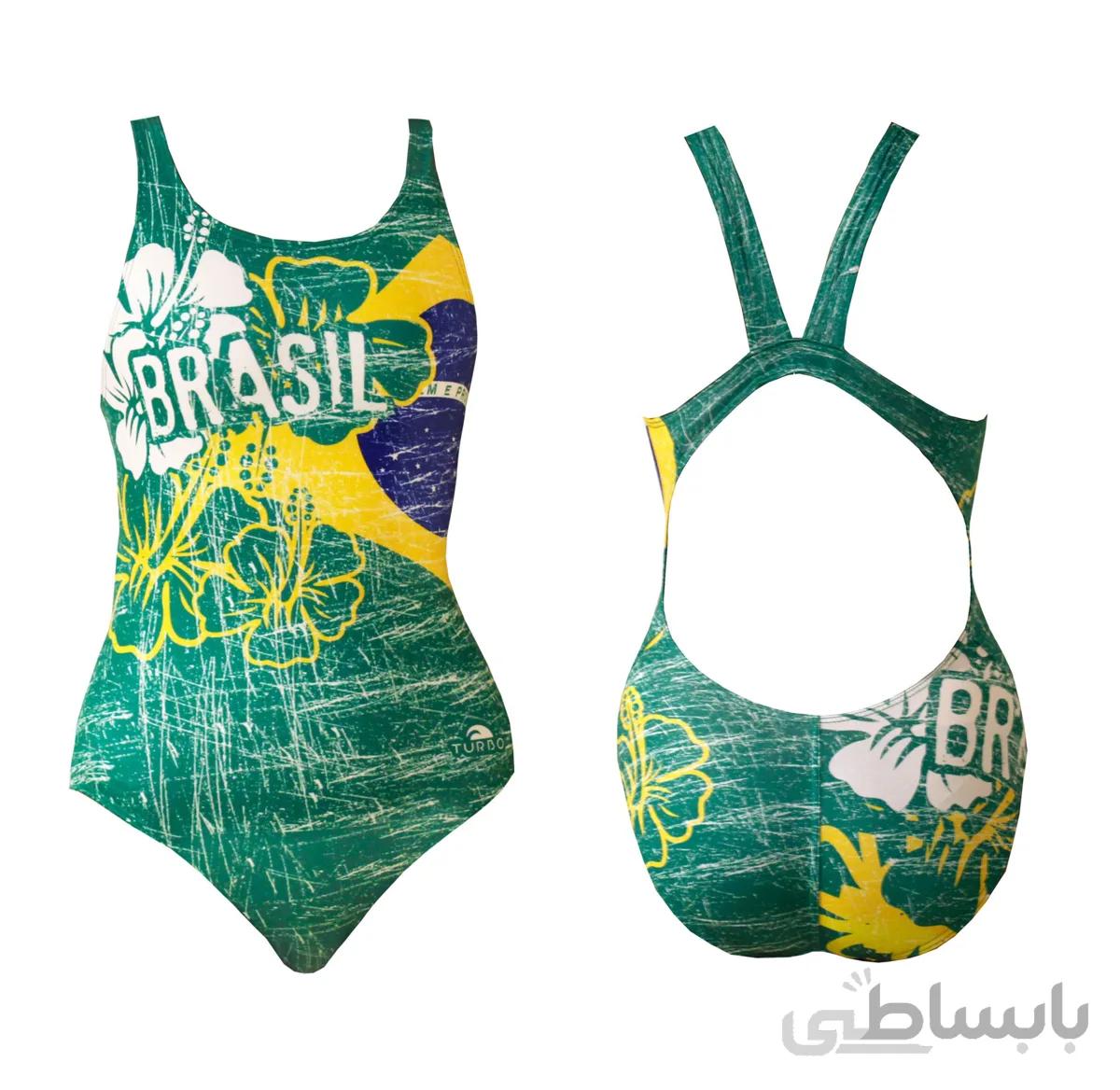 مایوی شنای زنانه توربو Brasil Thick Strap ا Turbo women swimsuit BRASIL