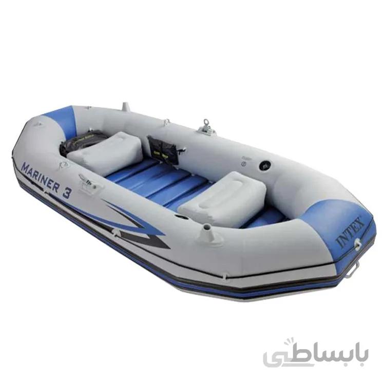 قایق بادی مارینر 3 نفره کف فایبر گلاس