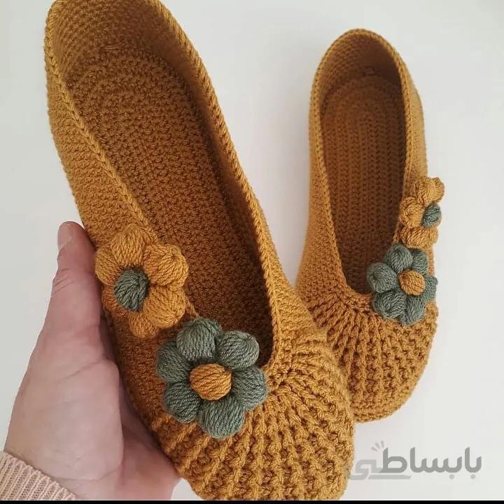 پاپوش بافتنی زنانه sindra مدل DI-KI