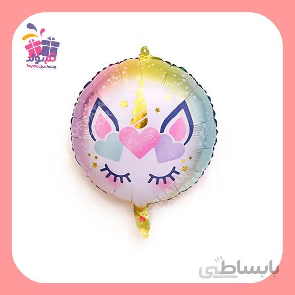 بادکنک فویلی اسب تک شاخ